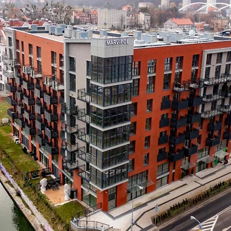 River View Downtown With Balcony Apartament Gdańsk